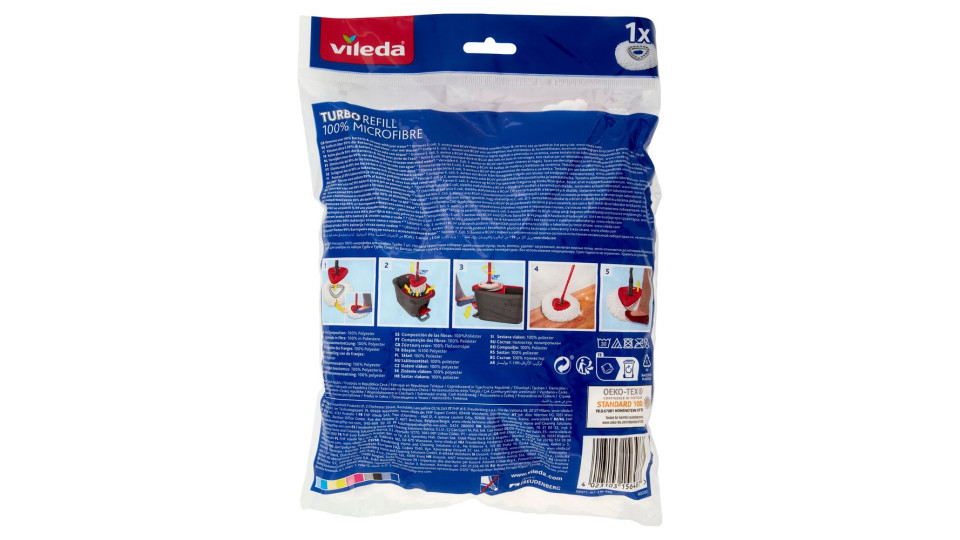 Vileda Turbo Refill 100% Microfibre 1 Pz
