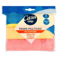 Panni Multiuso Microfibre 30x30 Cm 3 Pz