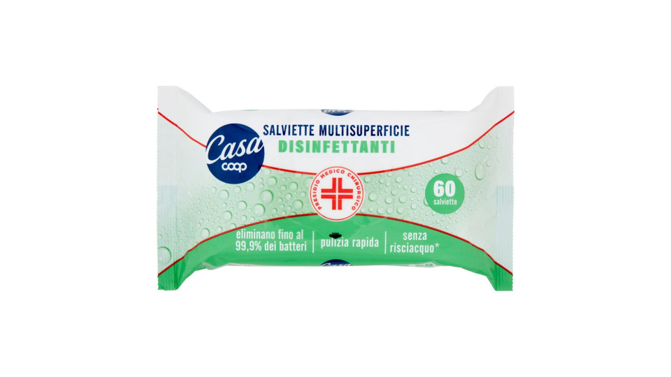 Salviette Multisuperficie Disinfettanti 60 Pz