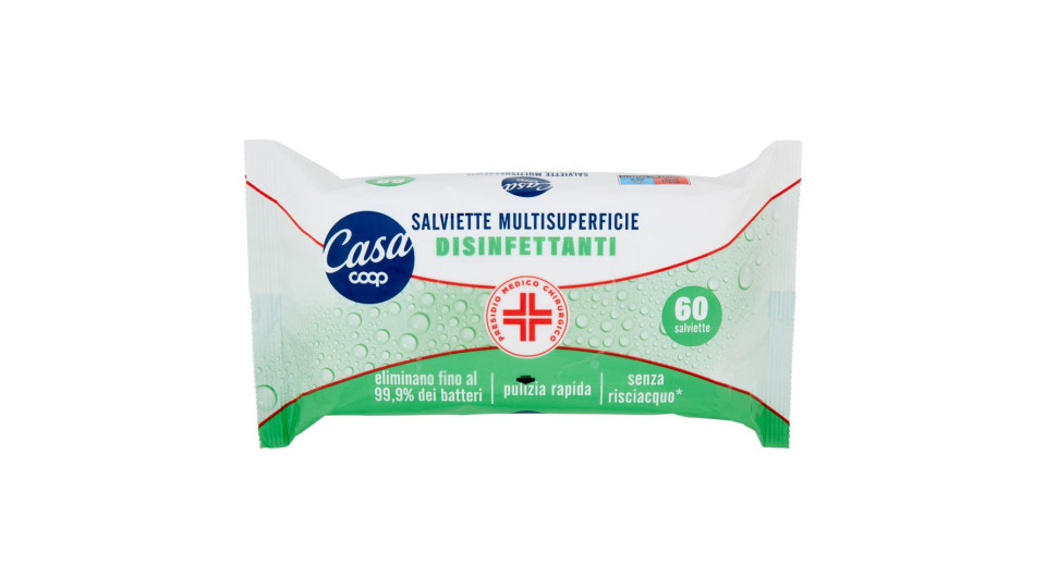 Salviette Multisuperficie Disinfettanti 60 Pz