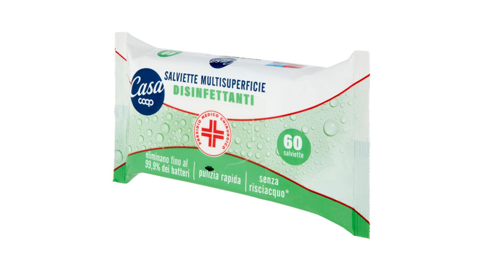 Salviette Multisuperficie Disinfettanti 60 Pz