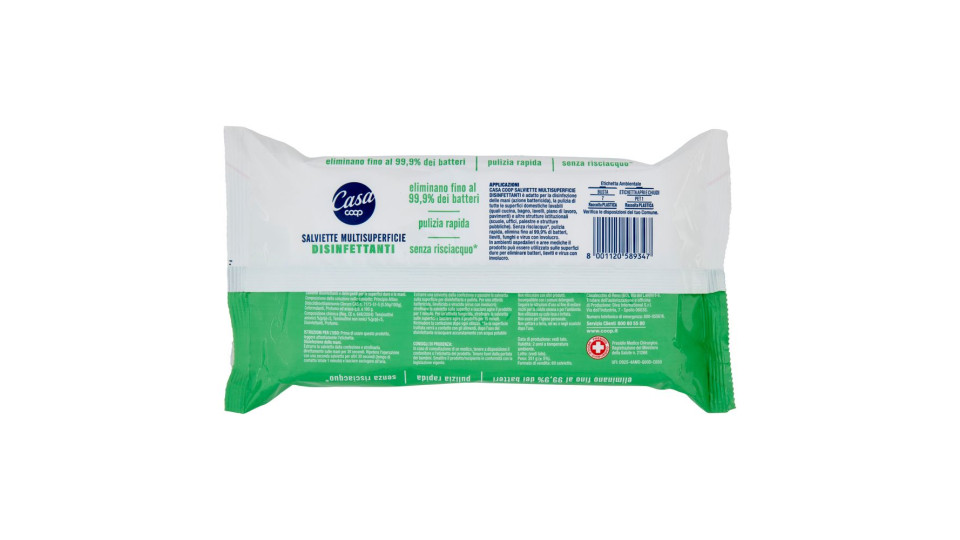 Salviette Multisuperficie Disinfettanti 60 Pz