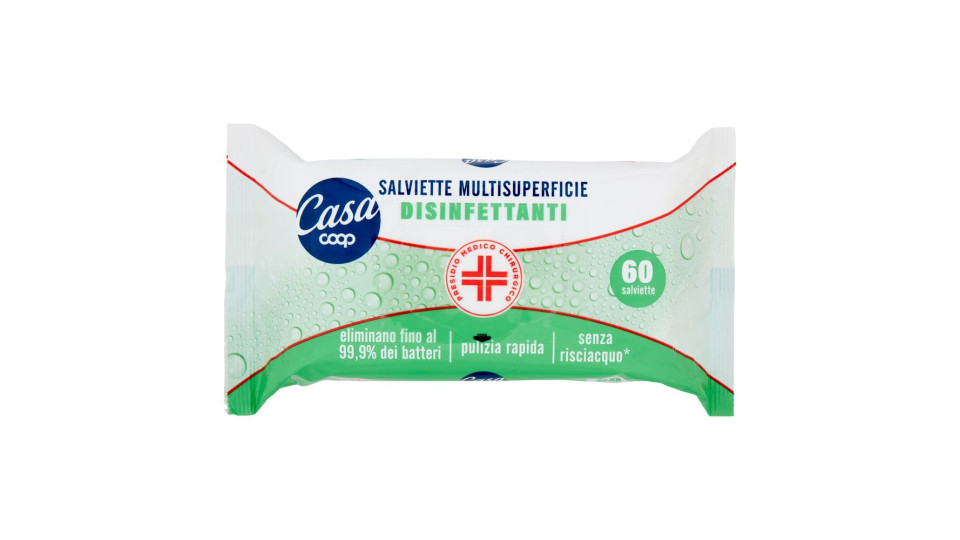 Salviette Multisuperficie Disinfettanti 60 Pz