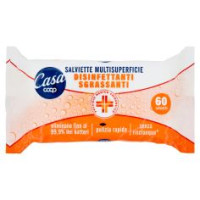 Salviette Multisuperficie Disinfettanti Sgrassanti 60 Pz