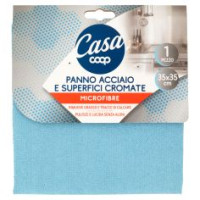 Panno Acciaio E Superfici Cromate Microfibre 35x35 Cm 1 Pz