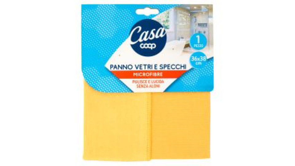 Panno Vetri E Specchi Microfibre 36x38 Cm 1 Pz
