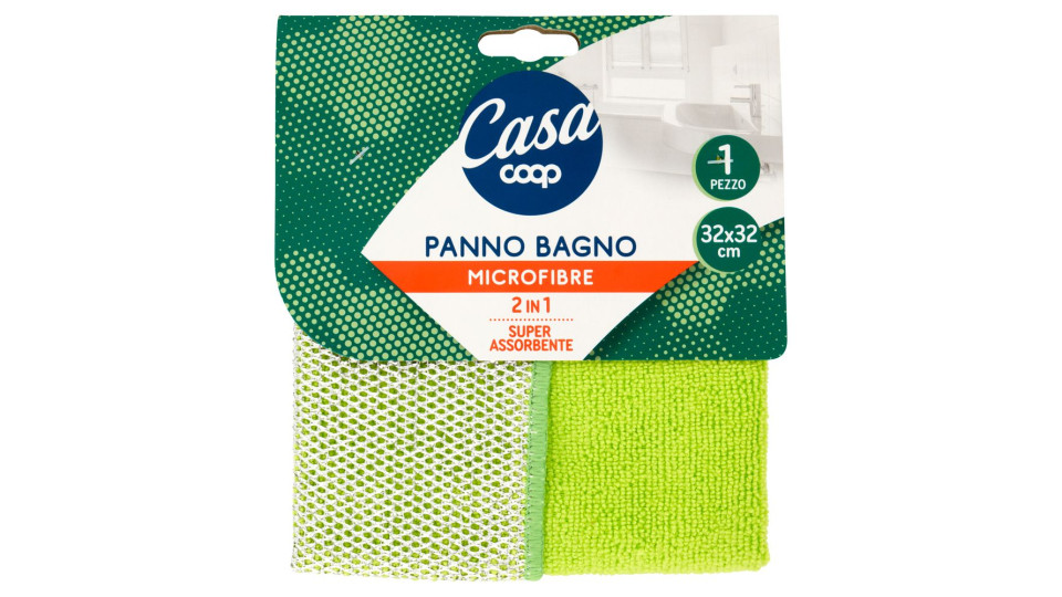 Panno Bagno Microfibre 2 In 1 32x32 Cm 1 Pz