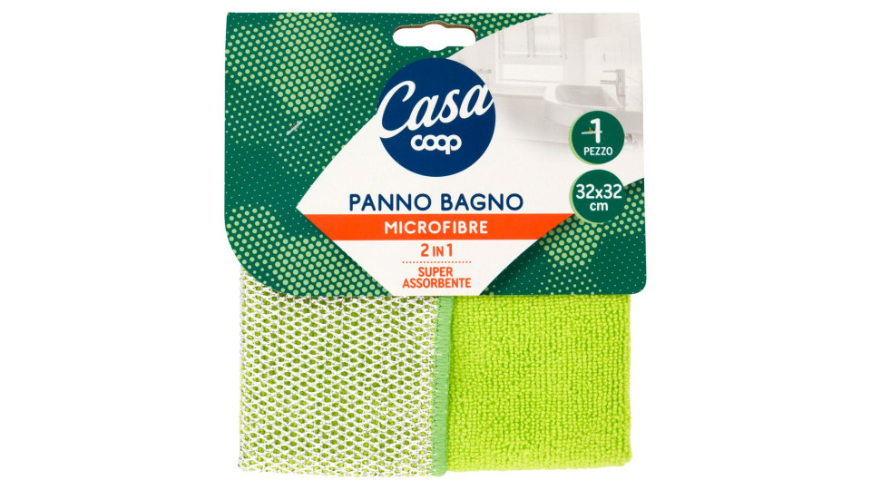 Panno Bagno Microfibre 2 In 1 32x32 Cm 1 Pz