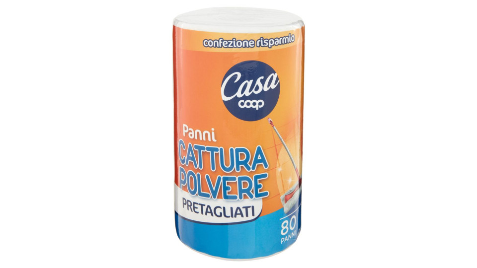 Panni Cattura Polvere Pretagliati 80 Pz