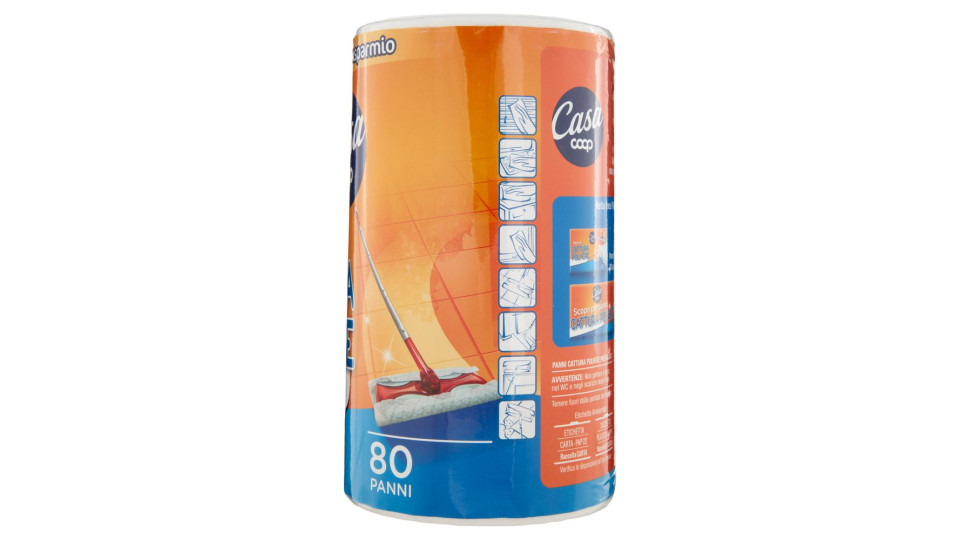 Panni Cattura Polvere Pretagliati 80 Pz