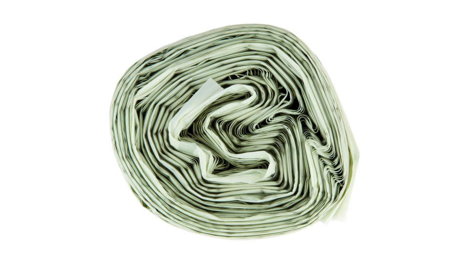 Sacchi Per Rifiuti Organici Con Maniglia Compostabili* Grandi 50x68cm 30 Litri 15 Pz
