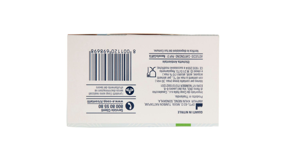Guanti Monouso In Nitrile 7-7½ Media 50 Pz