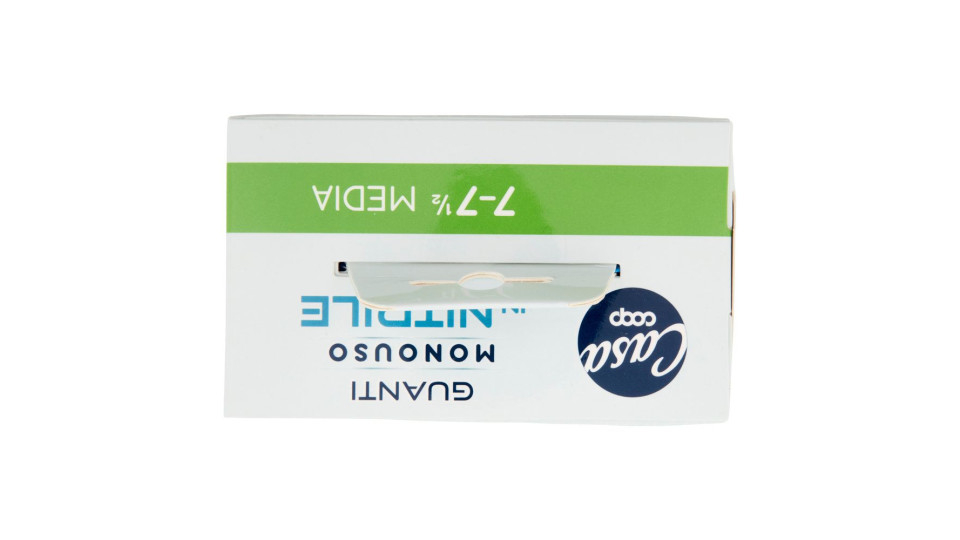 Guanti Monouso In Nitrile 7-7½ Media 50 Pz