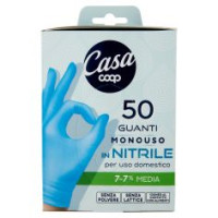 Guanti Monouso In Nitrile 7-7½ Media 50 Pz