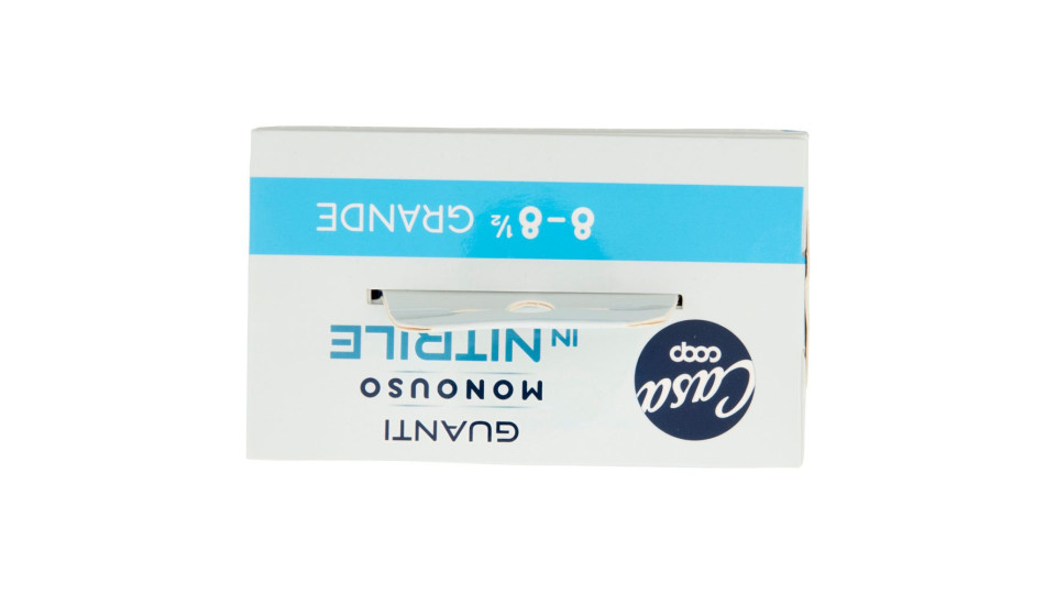 Guanti Monouso In Nitrile 8-8½ Grande 50 Pz