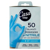 Guanti Monouso In Nitrile 8-8½ Grande 50 Pz