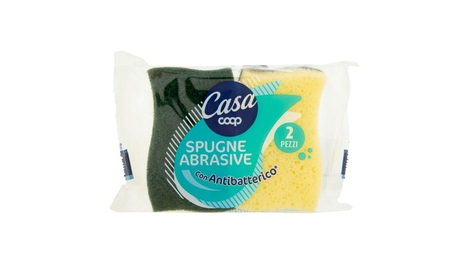Spugne Abrasive Con Antibatterico* 11x6,7x2,8 Cm 2 Pz