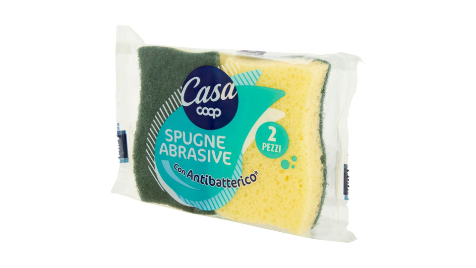 Spugne Abrasive Con Antibatterico* 11x6,7x2,8 Cm 2 Pz