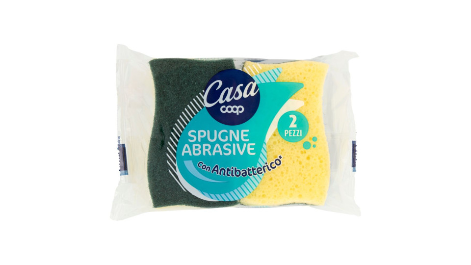 Spugne Abrasive Con Antibatterico* 11x6,7x2,8 Cm 2 Pz