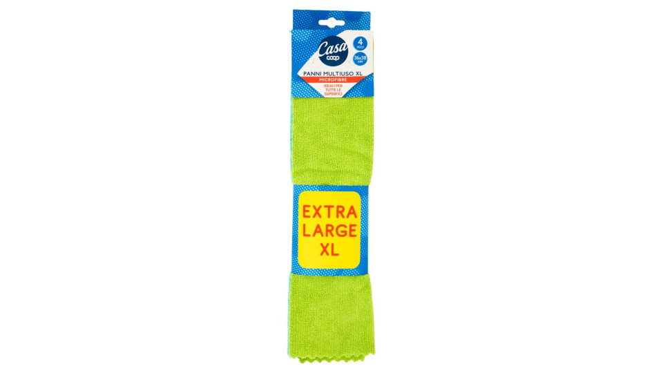 Panni Multiuso Xl Microfibre 36x38 Cm 4 Pz