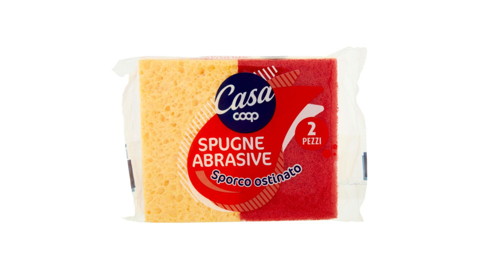 Spugne Abrasive Sporco Ostinato 11x6,7x2,3 Cm 2 Pz