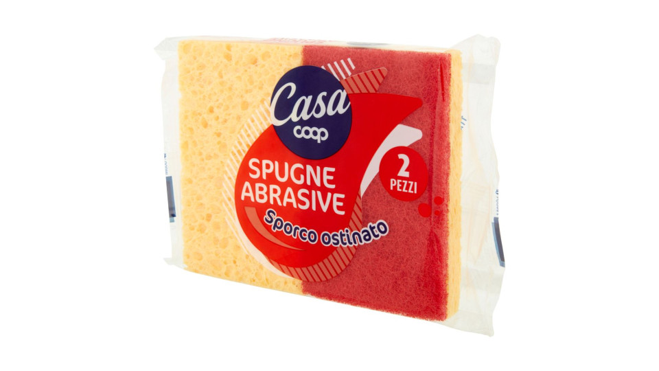 Spugne Abrasive Sporco Ostinato 11x6,7x2,3 Cm 2 Pz