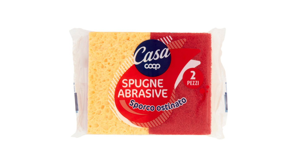 Spugne Abrasive Sporco Ostinato 11x6,7x2,3 Cm 2 Pz