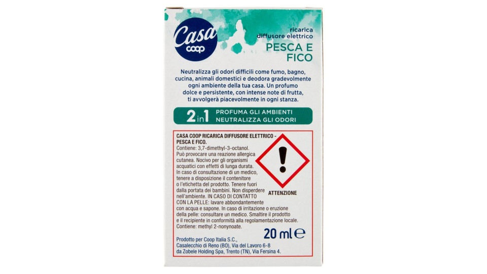 Ricarica Diffusore Elettrico Pesca E Fico 2in1 20 Ml