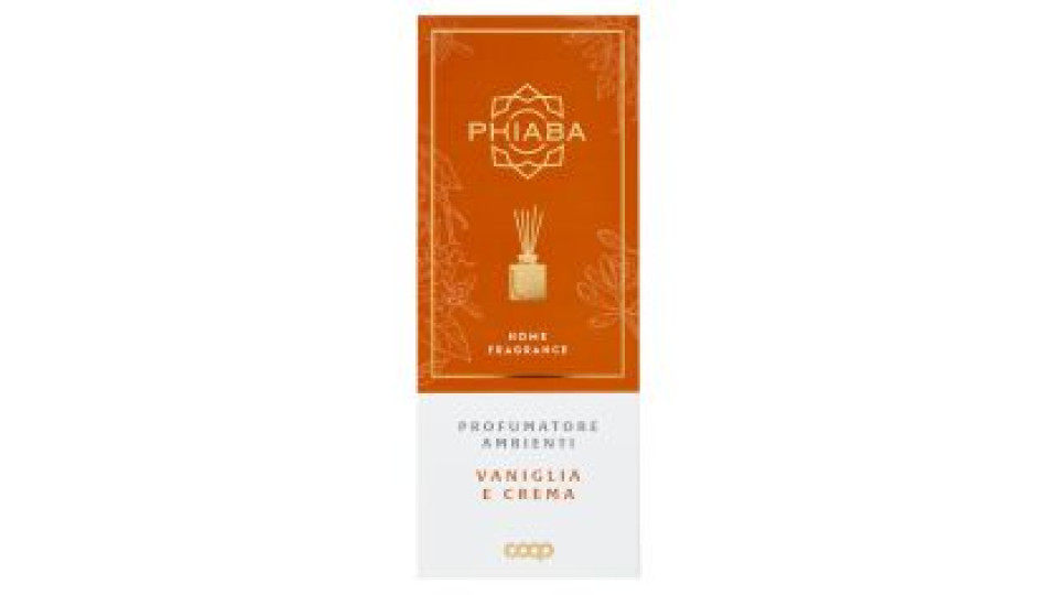 Profumatore Ambienti Con 5 Bastoncini Vaniglia E Crema Home Fragrance 200 Ml