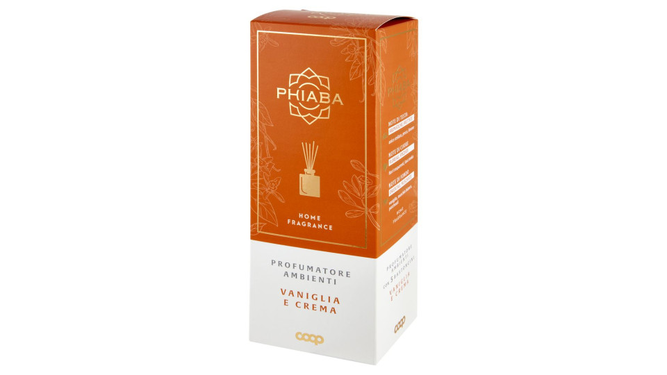 Profumatore Ambienti Con 5 Bastoncini Vaniglia E Crema Home Fragrance 200 Ml