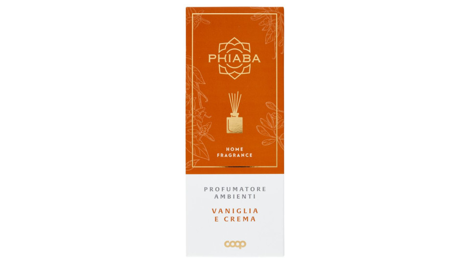 Profumatore Ambienti Con 5 Bastoncini Vaniglia E Crema Home Fragrance 200 Ml