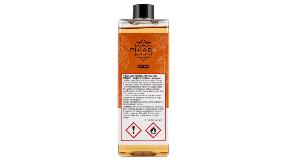Ricarica Profumatore Ambienti Vaniglia E Crema Home Fragrance 500 Ml