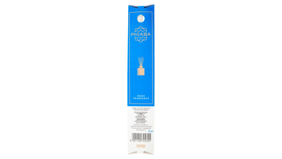 Profumatore Ambienti Con 5 Bastoncini Home Fragrance 200 Ml