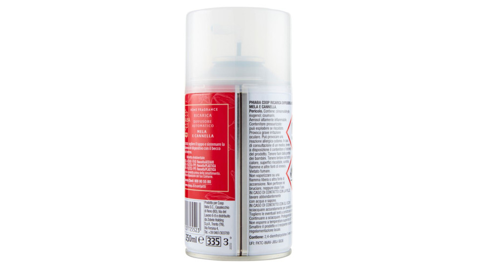 Ricarica Diffusore Automatico Mela E Cannella Home Fragrance 250 Ml