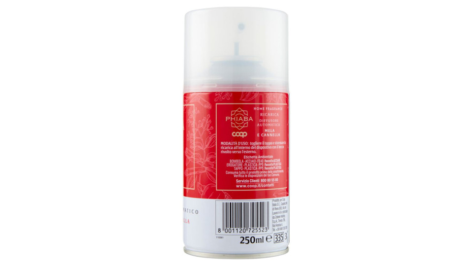 Ricarica Diffusore Automatico Mela E Cannella Home Fragrance 250 Ml