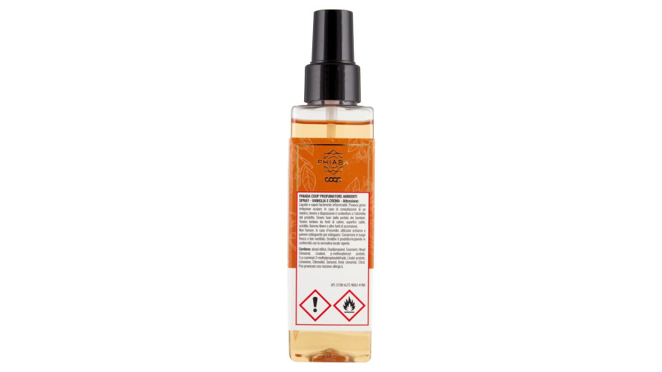 Profumatore Ambienti Spray Vaniglia E Crema Home Fragrance 150 Ml