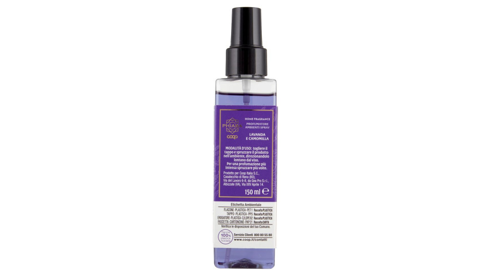 Profumatore Ambienti Spray Lavanda E Camomilla Home Fragrance 150 Ml