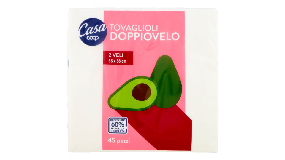 Tovaglioli Doppiovelo 2 Veli 38x38 Cm 45 Pz