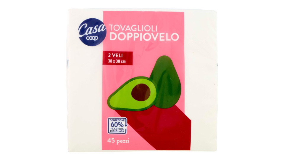 Tovaglioli Doppiovelo 2 Veli 38x38 Cm 45 Pz