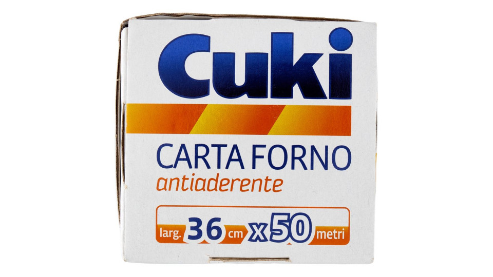 Cuki Carta Forno Andiaderente Su Entrambi I Lati Con Taglierina Larg. 36 Cm X 50 Metri