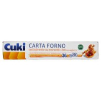 Cuki Carta Forno Andiaderente Su Entrambi I Lati Con Taglierina Larg. 36 Cm X 50 Metri