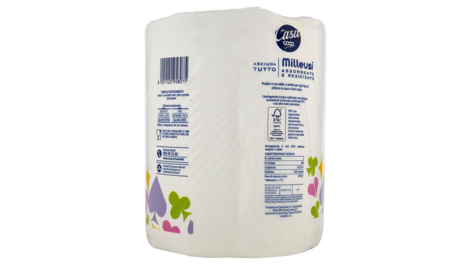 Asciugatutto Milleusi 500 Strappi 1 Pz