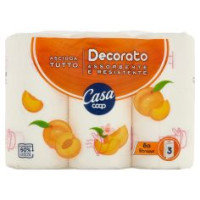 Asciugatutto Decorato Assorbente E Resistente 80 Strappi 3 Pz