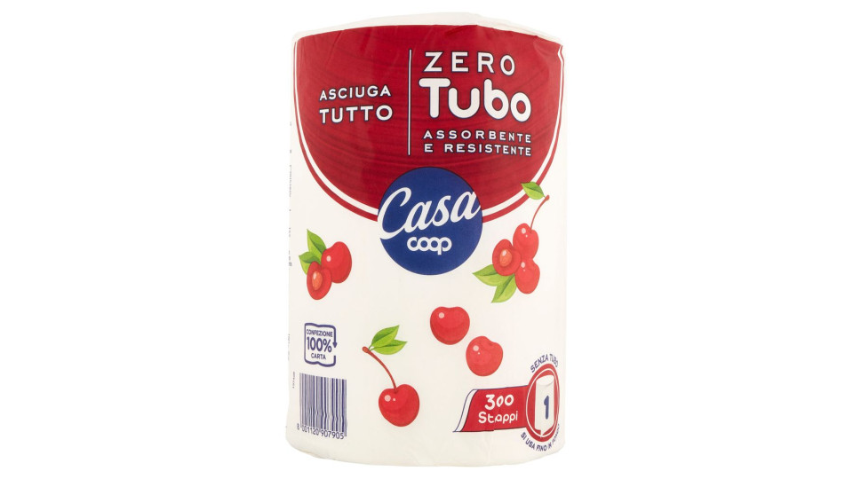 Asciugatutto Zero Tubo 300 Strappi 1 Pz