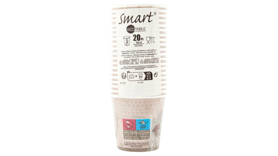 Smart Ecotable Bicchieri 10 Cl 20 Pz