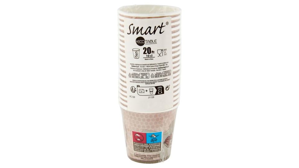 Smart Ecotable Bicchieri 10 Cl 20 Pz