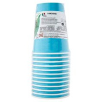 Smart Ecotable Bicchieri In Cartoncino Compostabile Turquoise 25 Cl 12 Pz