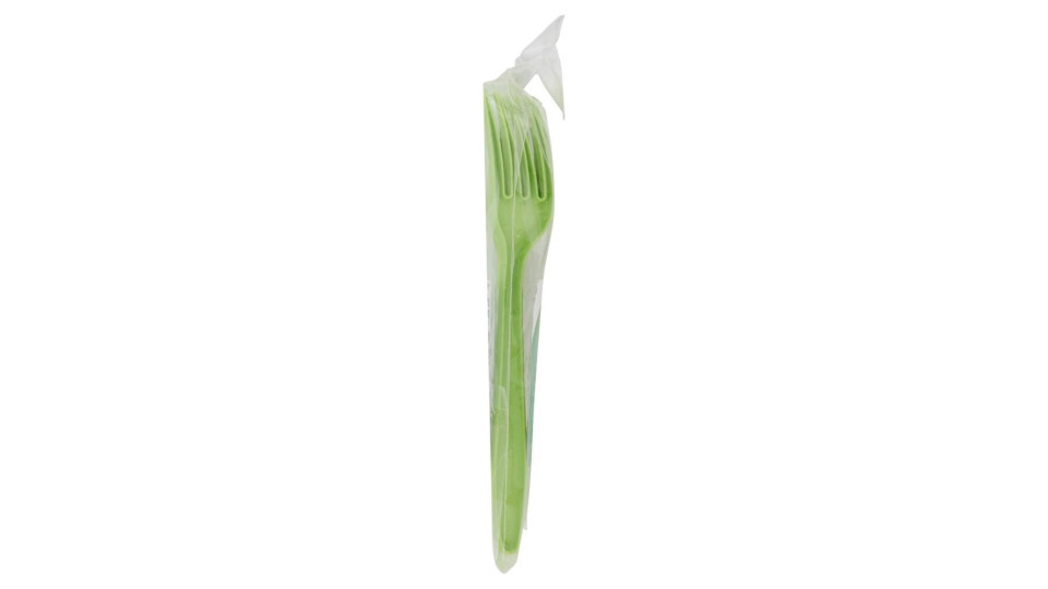 Perla Festa Compostable Forchette Compostabili Verdi 8 Pz