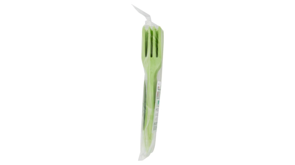 Perla Festa Compostable Forchette Compostabili Verdi 8 Pz