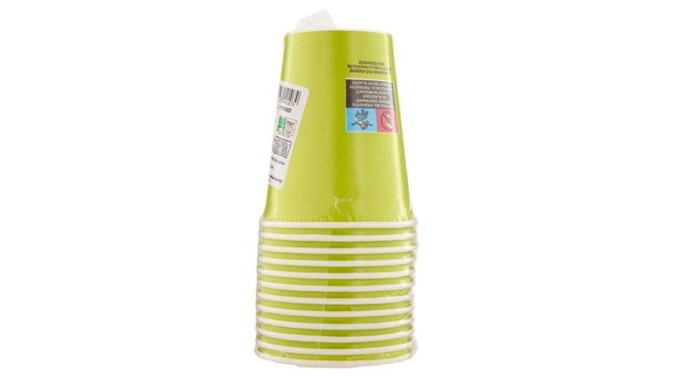 Smart Ecotable Bicchieri In Cartoncino Compostabile 25 Cl Green Anis 12 Pz